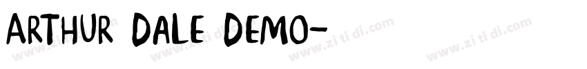 Arthur Dale Demo字体转换